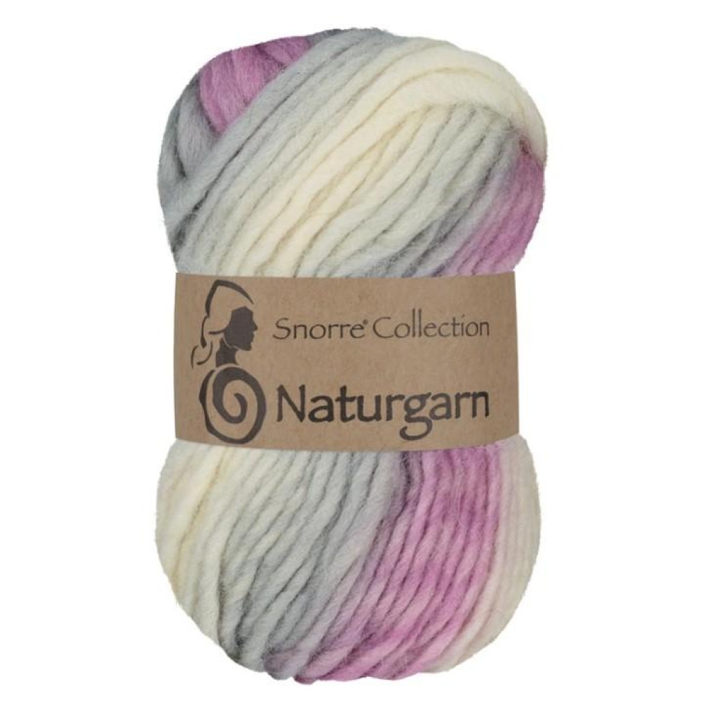 Snorre Naturgarn Multi rosa/grå 677