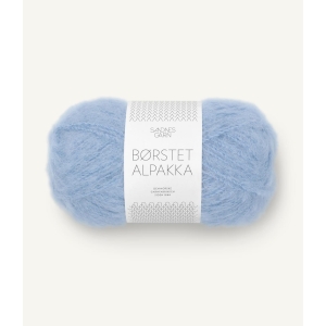 6003 Børstet Alpakka Lys Blå