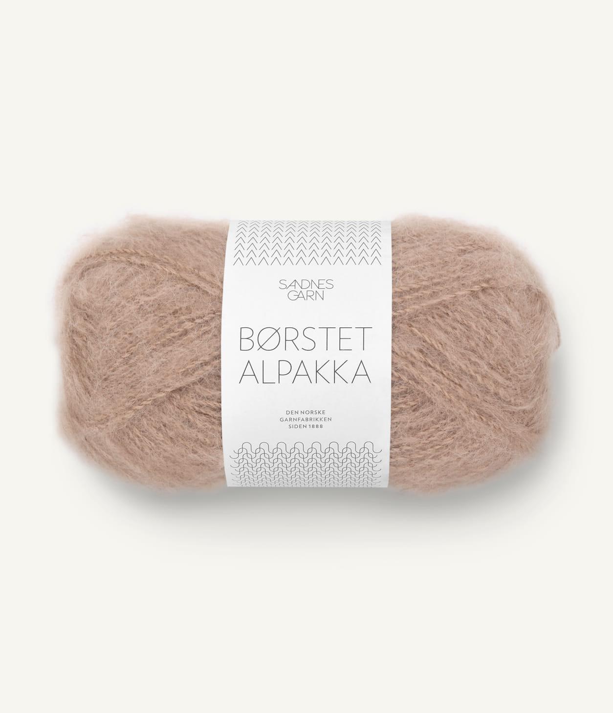 3040 Børstet Alpakka Caffè latte