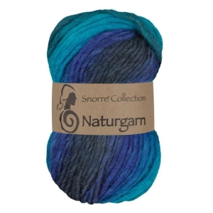 Snorre Naturgarn Multi marine/turkis 627
