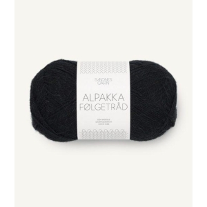1099 Alpakka Følgetråd Svart