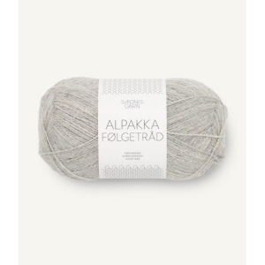 1032 Alpakka Følgetråd Lys Gråmelert