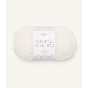 1002 Alpakka Følgetråd Hvit