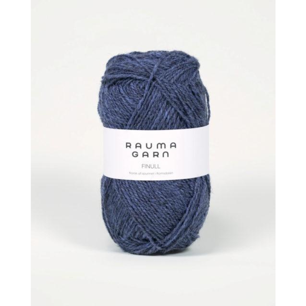 FINULL 4124 Blå mørkmelert