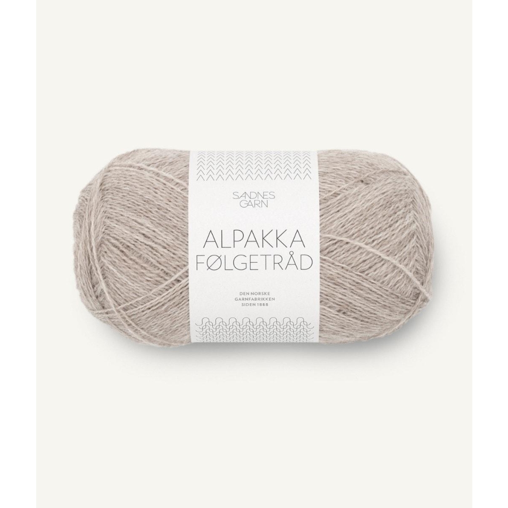 2650 Alpakka Følgetråd Lys Beigemelert