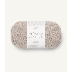 2650 Alpakka Følgetråd Lys Beigemelert