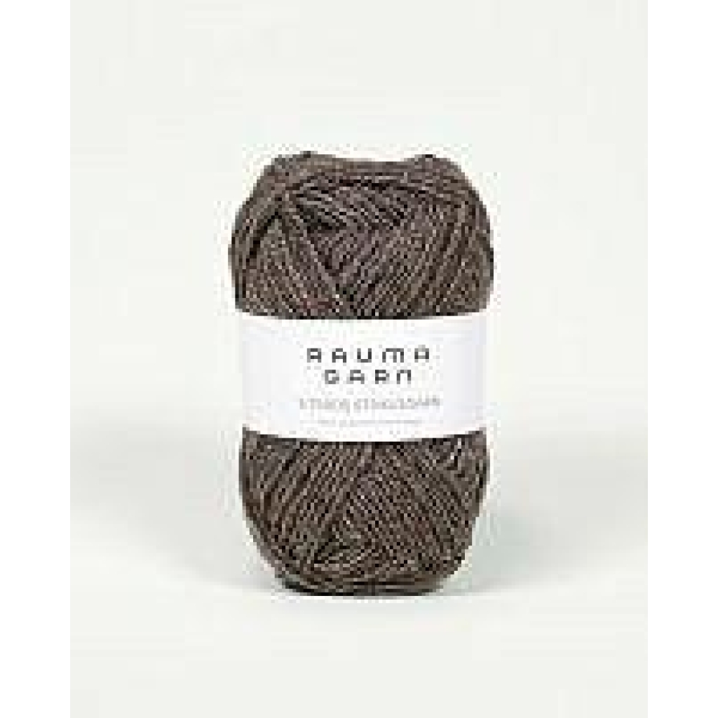 3-TR. STRIKKEGARN Brun melert - 111