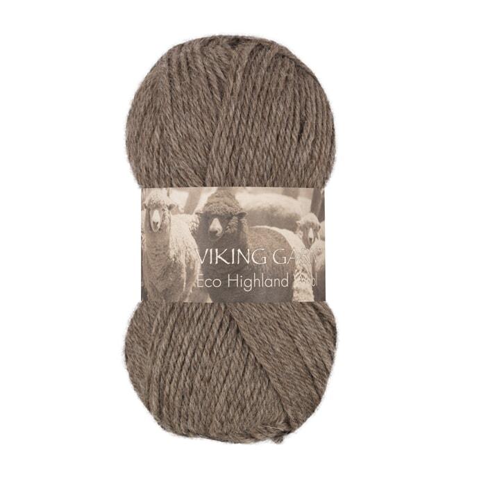 ECO HIGHLAND WOOL Brun - 208