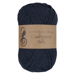 Snorre Cashmere Silk Blåbær 625