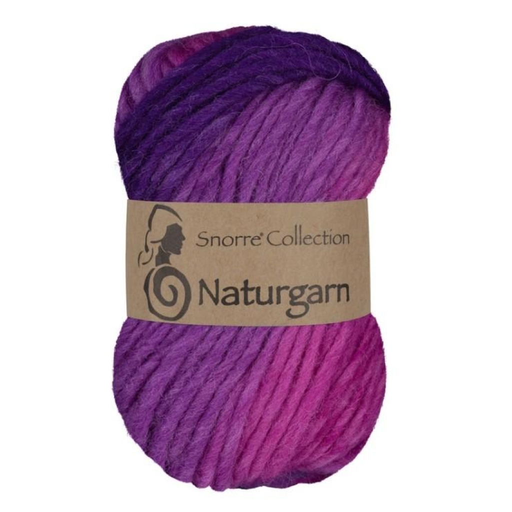Snorre Naturgarn Multi rosa/lilla 669