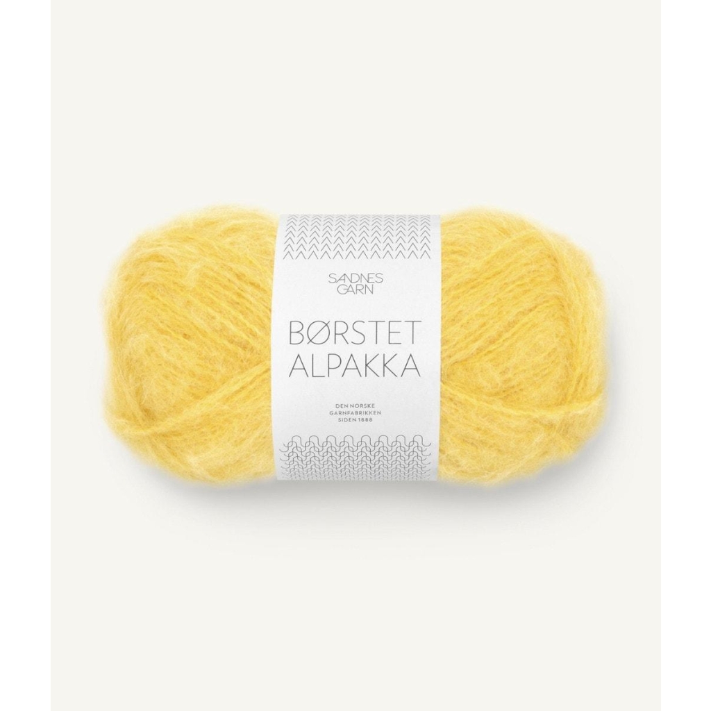 2016 Børstet Alpakka Solgul