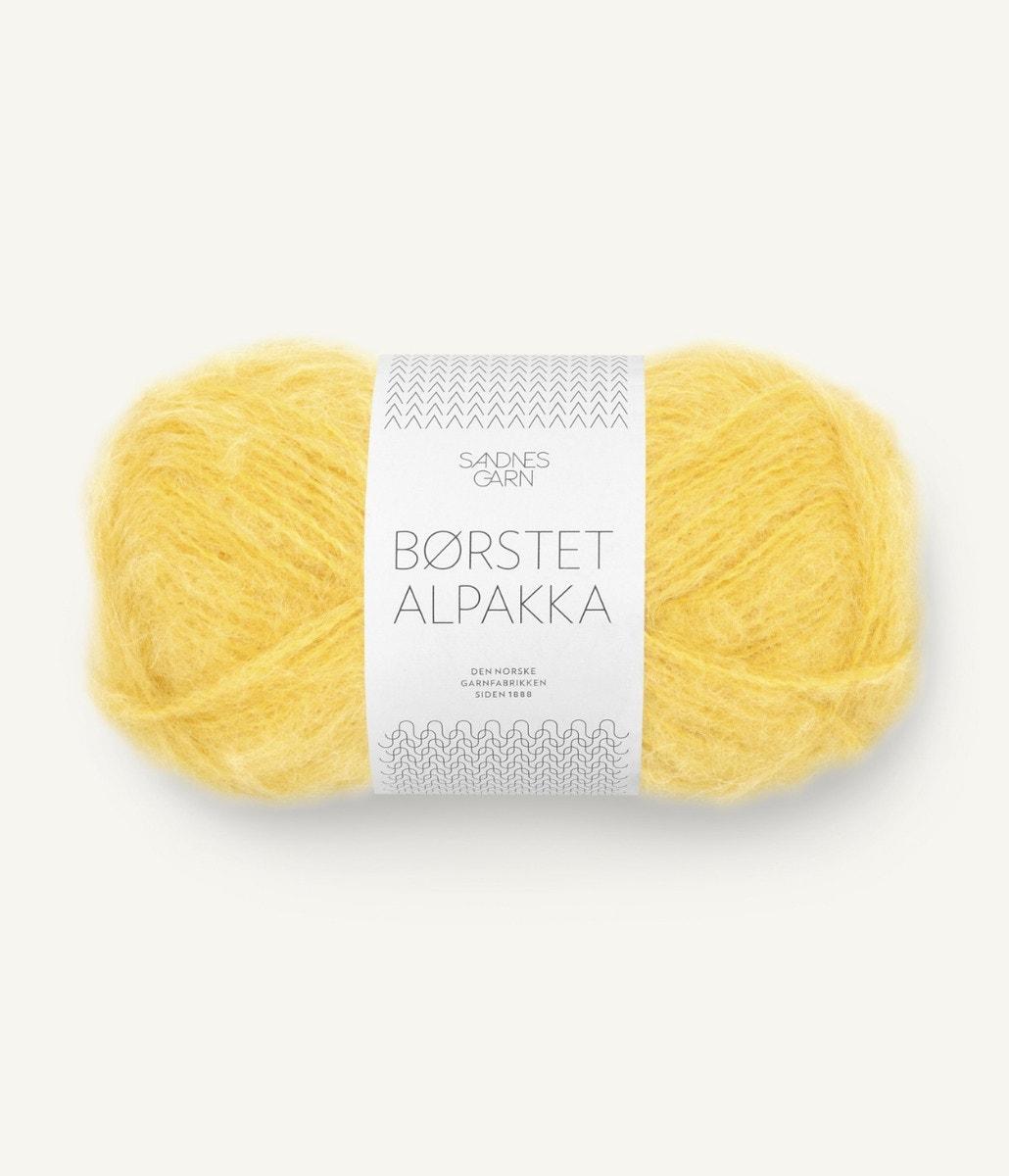 2016 Børstet Alpakka Solgul