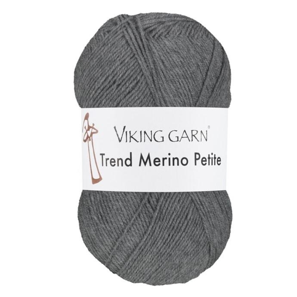 TREND MERINO PETITE Mørk gråmelert - 315