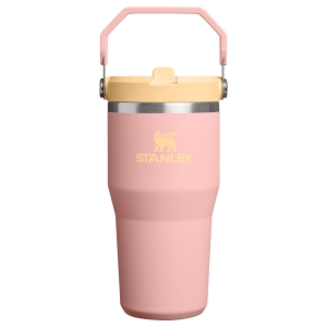 Drikkeflaske IceFlow Flip Straw 2.0 Tumbler Peach Rose 0,6L