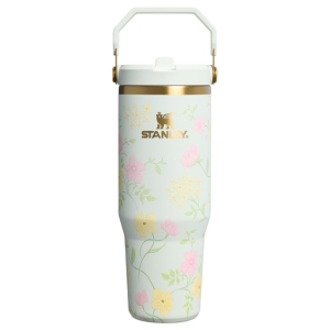 Drikkeflaske IceFlow Flip Straw 2.0 Tumbler Spring Blossoms 0,89L